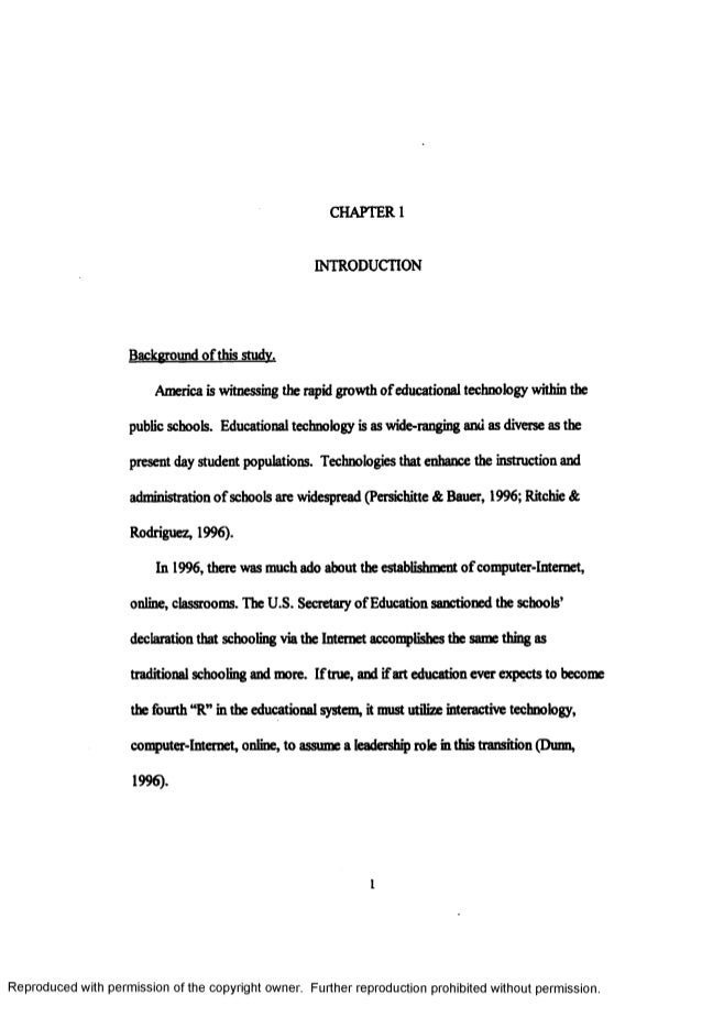 technology education thesis